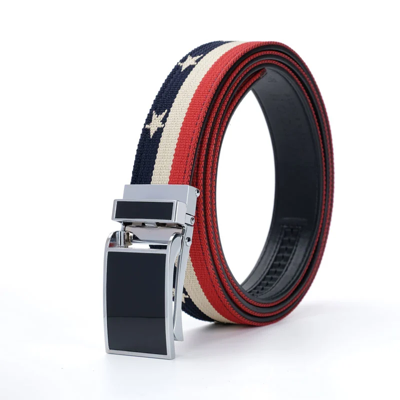 Fashion leather automatic buckle Genuine leather belt