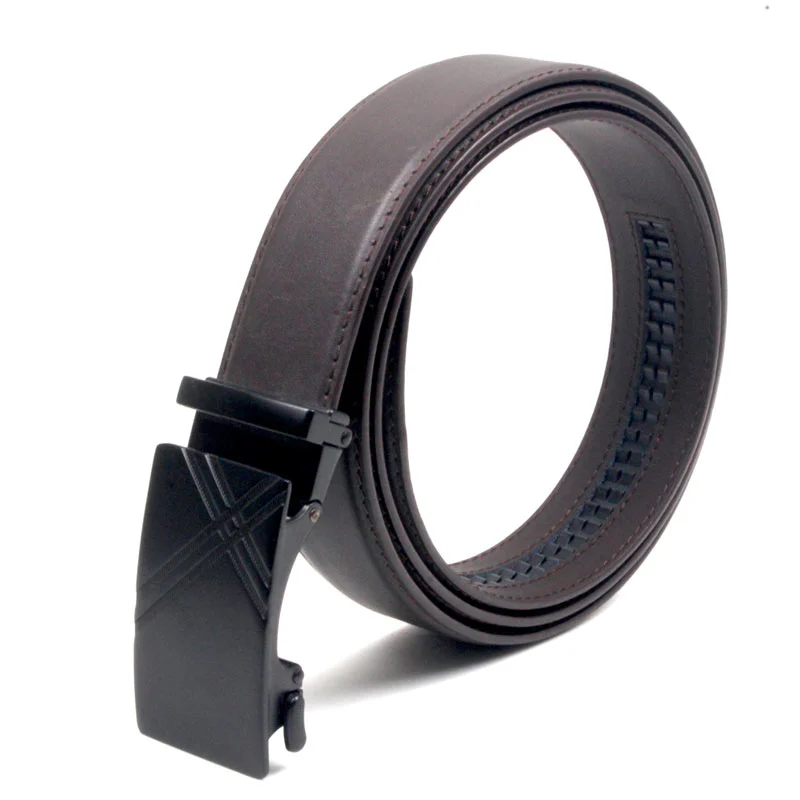 Fashion leather automatic buckle Genuine leather belt