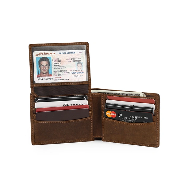  Mens Bifold Thin Wallet RFID Blocking Slim Minimalist Front Pocket  