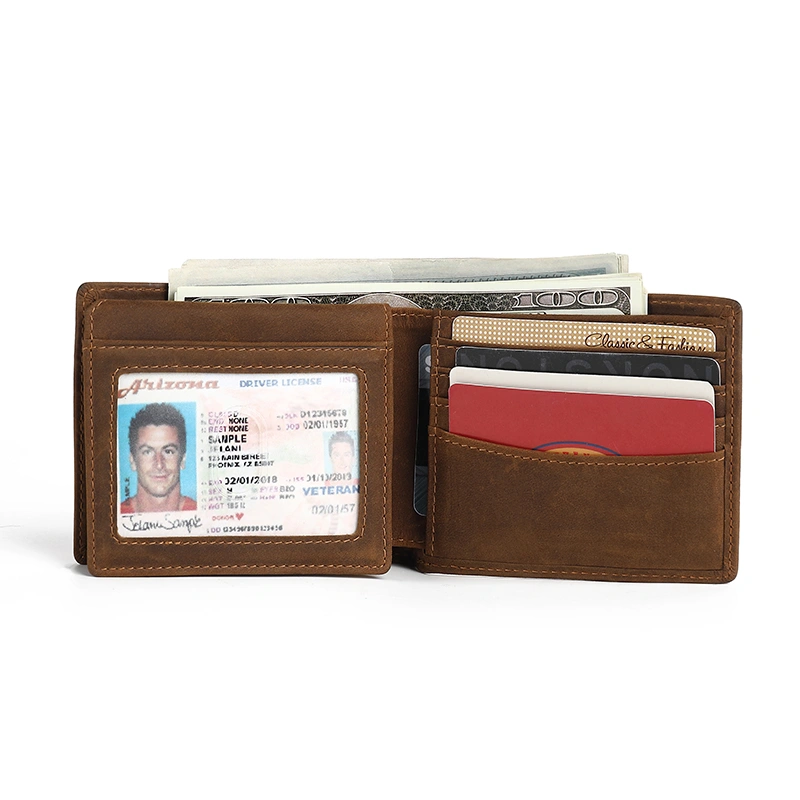  Mens Bifold Thin Wallet RFID Blocking Slim Minimalist Front Pocket  