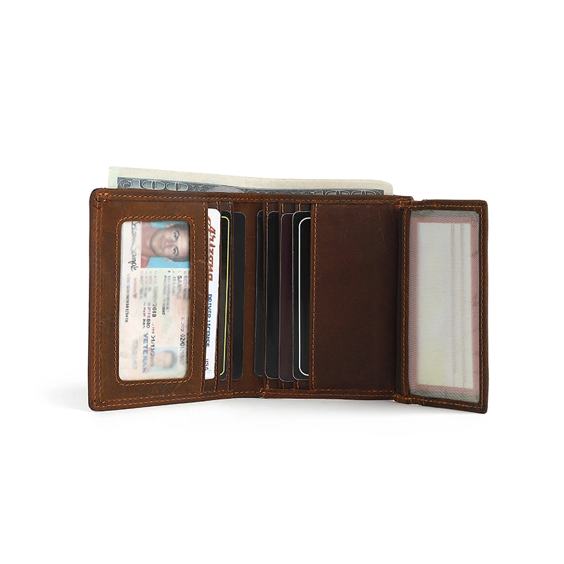  Wholesale New Trifold RFID Wallet For Men With Flip Out ID Holder