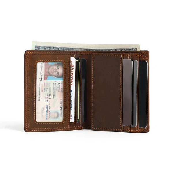  Wholesale New Trifold RFID Wallet For Men With Flip Out ID Holder