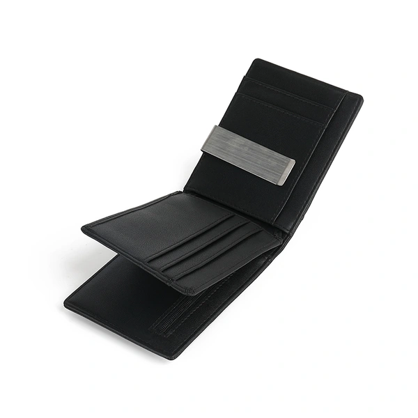 Multifunctional Mens Slim Wallet with Money Clip Credit Card Holder 