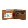 Bifold Genuine Leather Minimalist Front Pocket Wallets With Pull Tap 