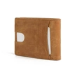 Bifold Genuine Leather Minimalist Front Pocket Wallets With Pull Tap 