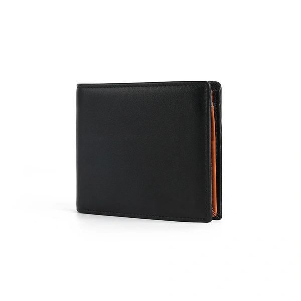 Custom Coin Pocket Carbon Fiber RFID Blocking Leather Mens Wallet