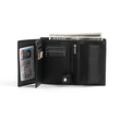 Mens Nappa Leather Trifold portrait format  RFID Coin Wallet 