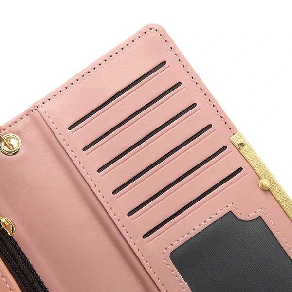 women's long zipper card holder Mobile Phone Bag Wristband Wallet