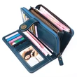  Cheap Multi Colors PU Leather Women Long Clutch Wallet for Ladies
