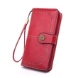  Cheap Multi Colors PU Leather Women Long Clutch Wallet for Ladies