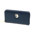 Leather RFID Long Card Holder Minimalist Ladies Zipper Phone Wallet 