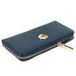 Leather RFID Long Card Holder Minimalist Ladies Zipper Phone Wallet 