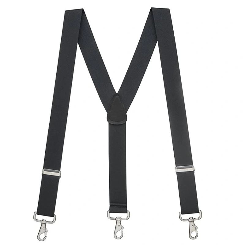 Men Adjustable Suspenders with Elastic Straps Y-Back Construction 