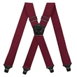  Solid Straight Clip Adjustable X Back Heavy Duty Clip Suspender