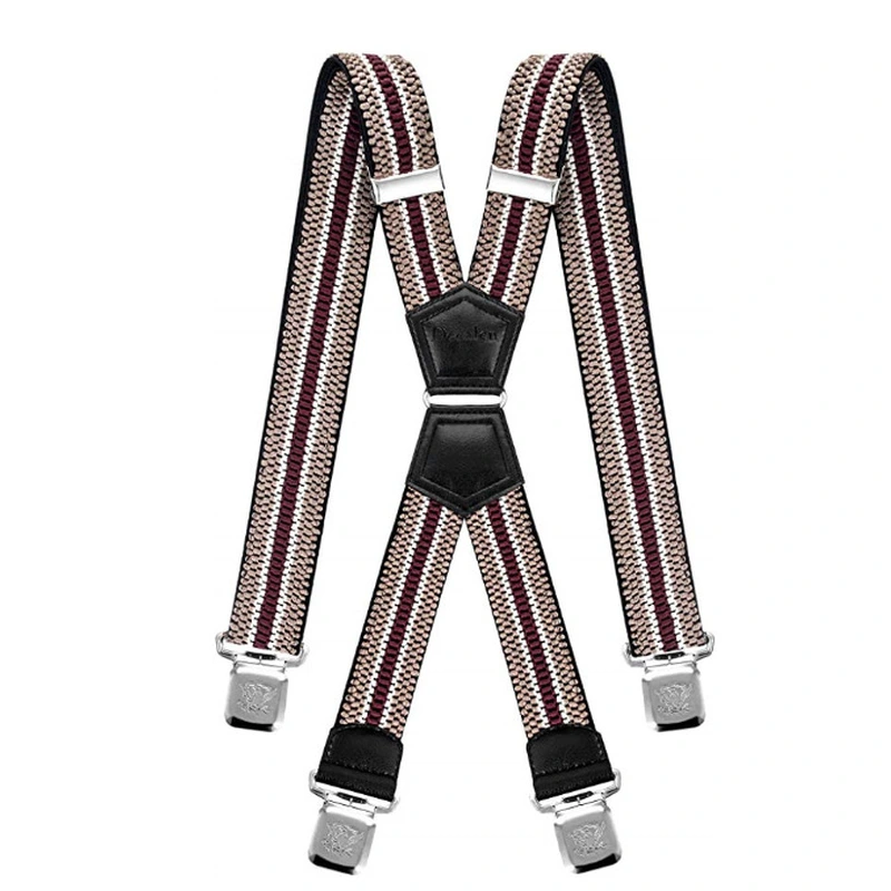 Suspenders X-Back  Adjustable Heavy Duty Clip Suspenders for Men Women