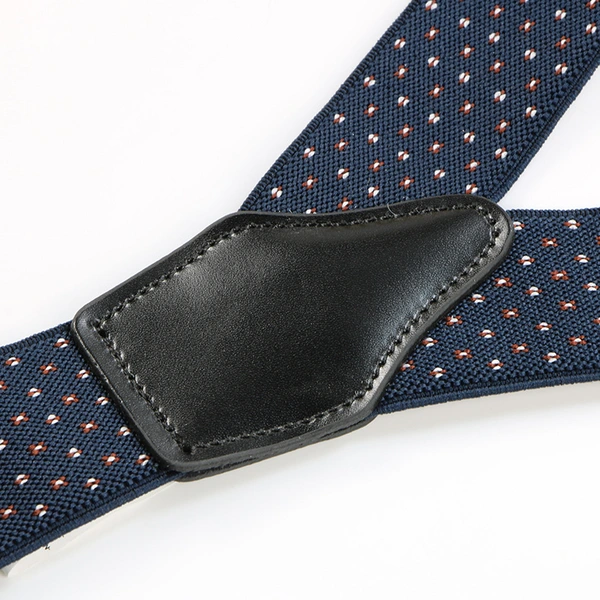 Wholesale Custom Black Elastic 3 Clips Men's Wedding Suspenders for Men