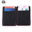  Men's Minimalist  Leather Magic Money Clip Wallet  RFID card holder