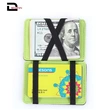  Men's Minimalist  Leather Magic Money Clip Wallet  RFID card holder