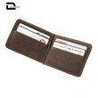  genuine leather credit card holder slim RFID pocket money clip wallet