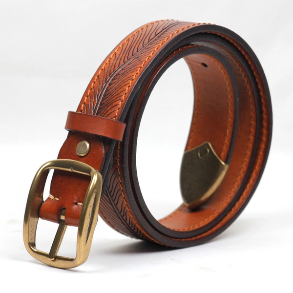 Mens  Full Grain  leather Jean Belt  