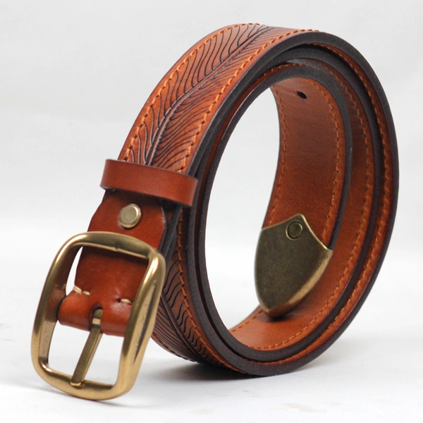 Mens  Full Grain  leather Jean Belt  