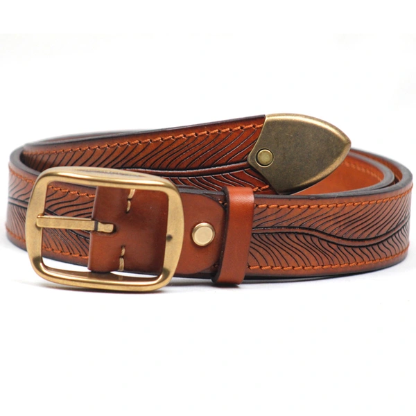 Mens  Full Grain  leather Jean Belt  