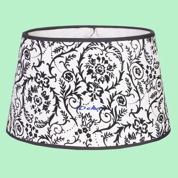 Flower design fabric lamp shade