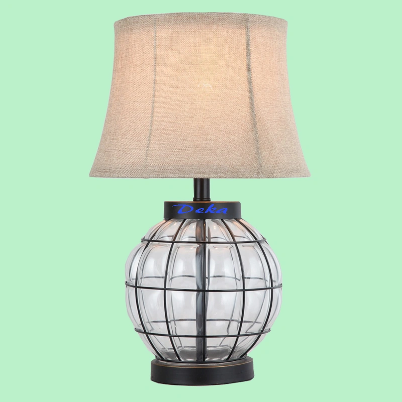 Ginger jar glass table lamp