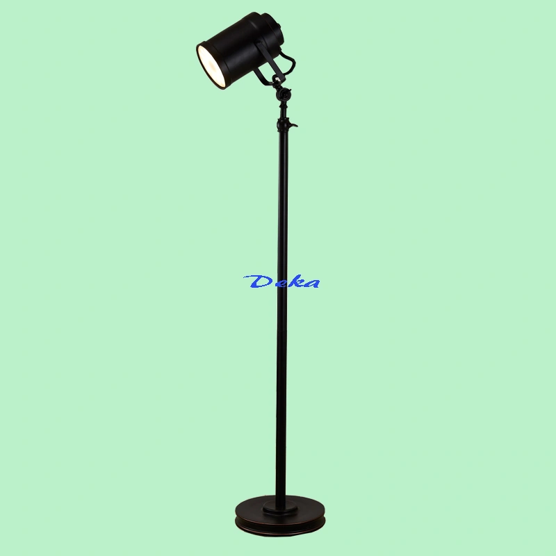 LED studio black floor lamp