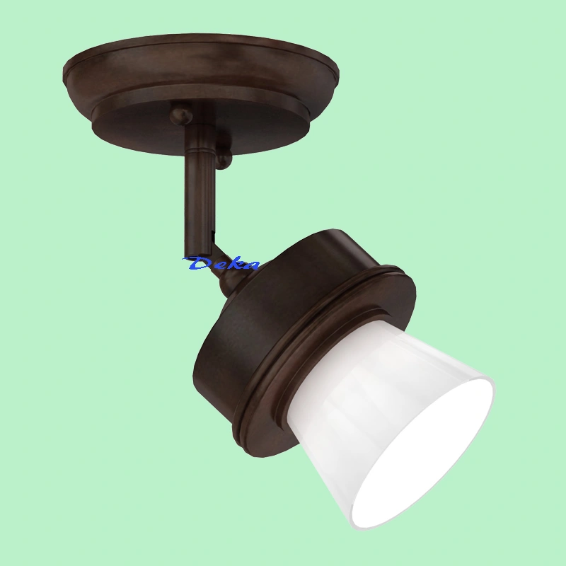 1 light LED swirled  bronze ceiling mount