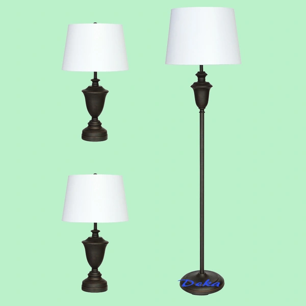 3 Pieces champion cup lamp set