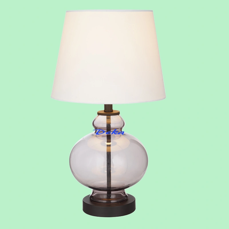 16 inch gourd clear glass table lamp