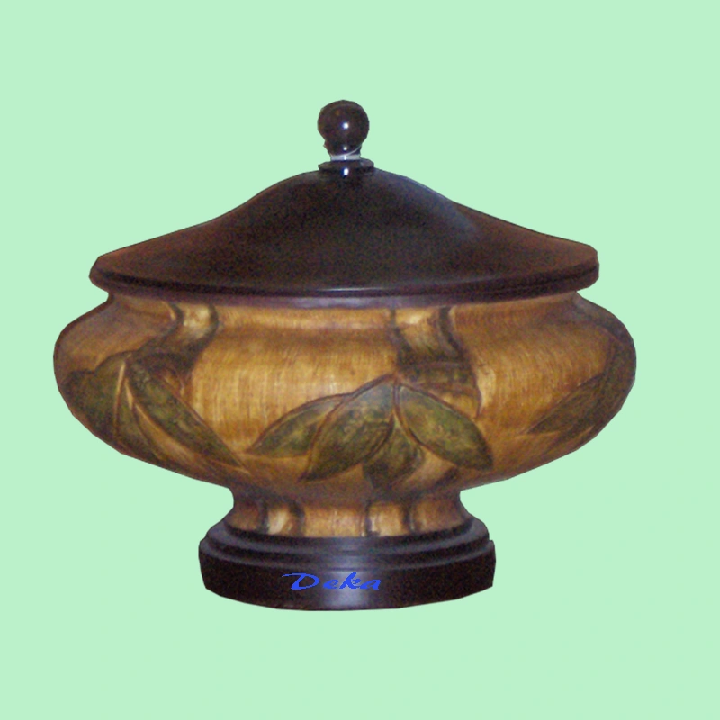 Brown and yellow jewelry box