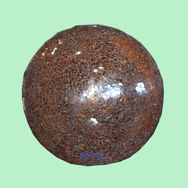 Gold cracked glass ball