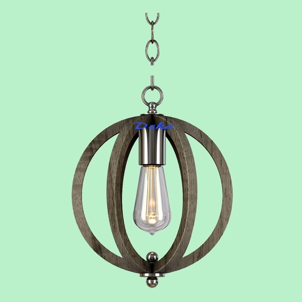 Light grey globe pendant