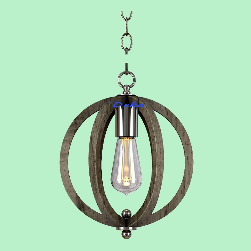 Light grey globe pendant