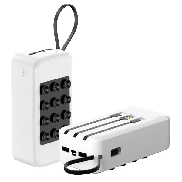  30000mAh Built-in Cable Suction Cup Power Bank With Holder 