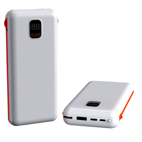  20000mAh Built-in Cables Power Bank Suitalbe For Airplane