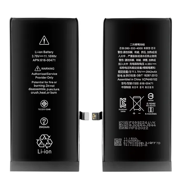 Replacement iPhone XR battery 2942mAh mobile phone battery factory