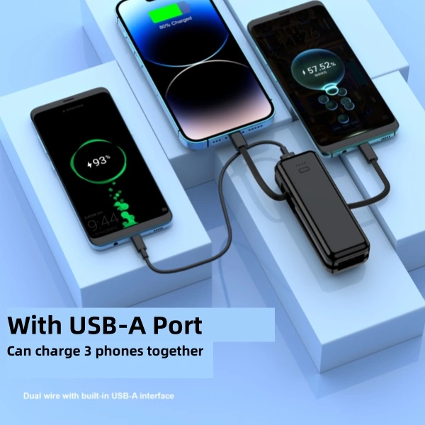 10000mAh Large Capacity Power Bank Suction Cup And Digital Led Light 