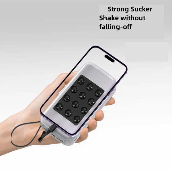  30000mAh Built-in Cable Suction Cup Power Bank With Holder 