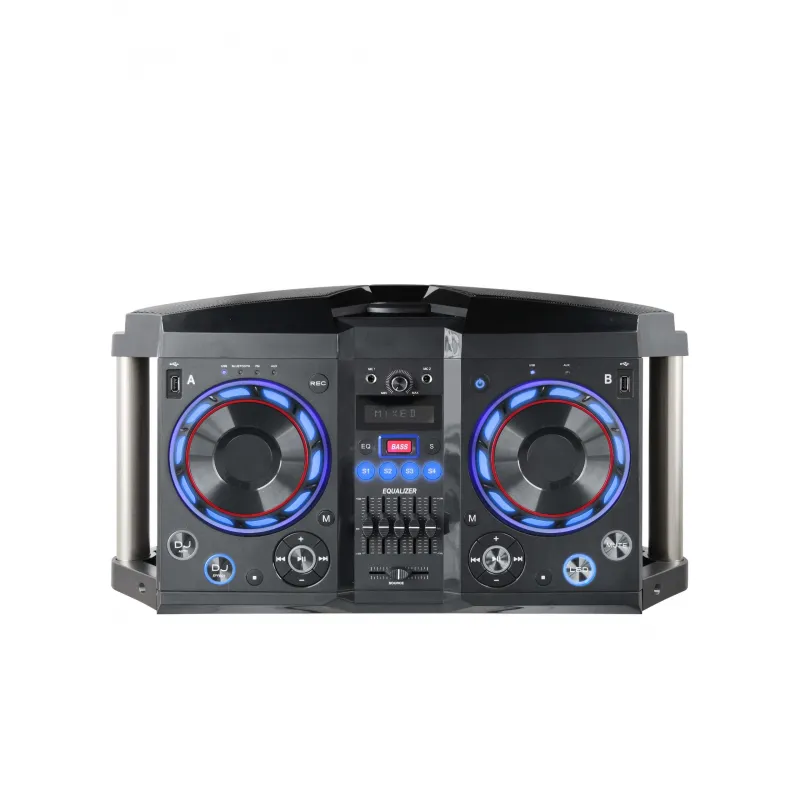 High quality sound system wooden super bass big power portable speaker