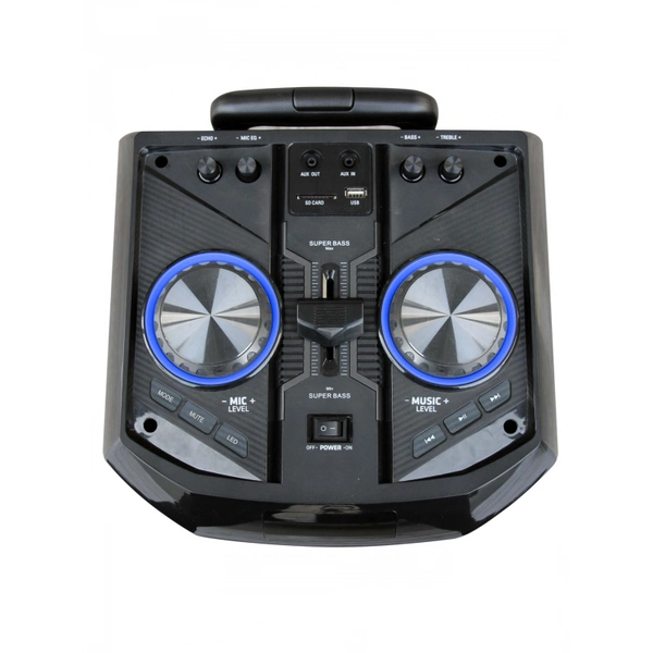 10'' bluetooth powerful bass audio trolley usb bt portable speaker