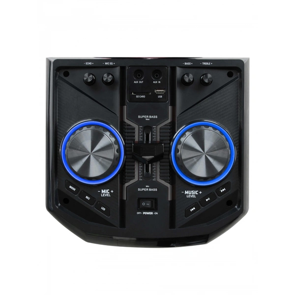 10''*2 bt dj usb karaoke portable wooden rechargeable speaker