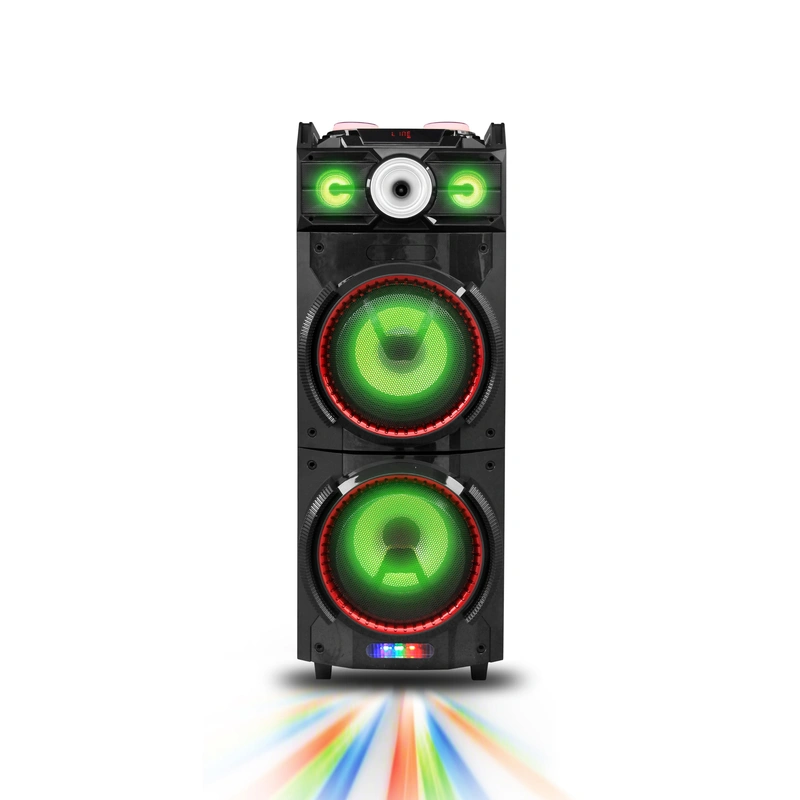 10''*2 karaoke portable party subwoofer speaker