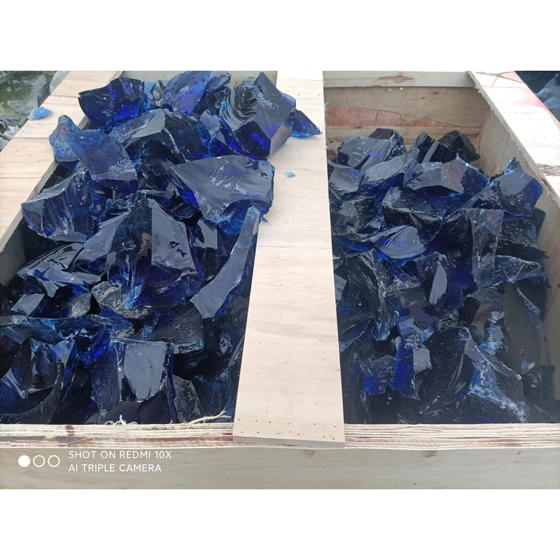 المعاد تدويرها صخور الزجاج المكسر 