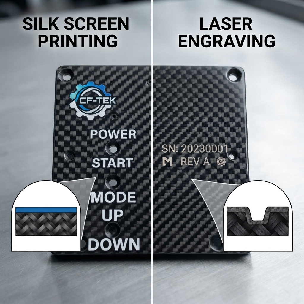 Silk Screen vs Laser Engraving for Carbon Fiber Parts: Which Is Better?