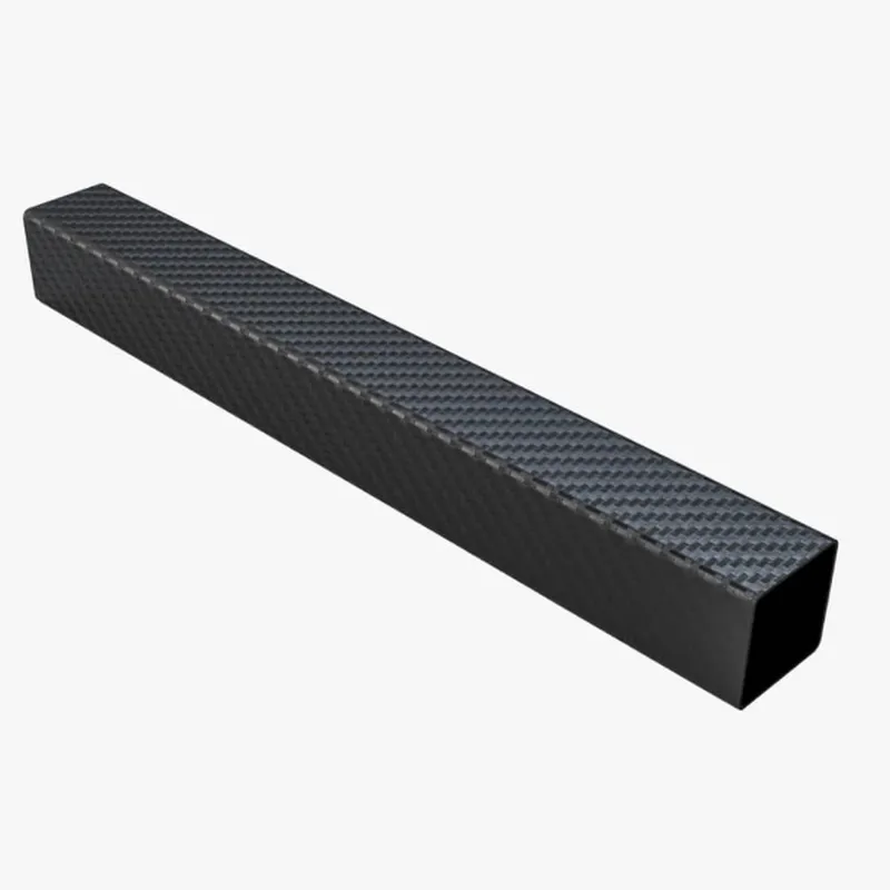 High strength carbon fiber rectangular hollow tube