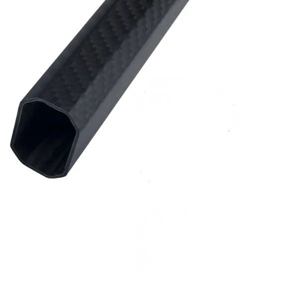 China manufacture Carbon Fiber CNC Flat Elliptical Tube Pipe