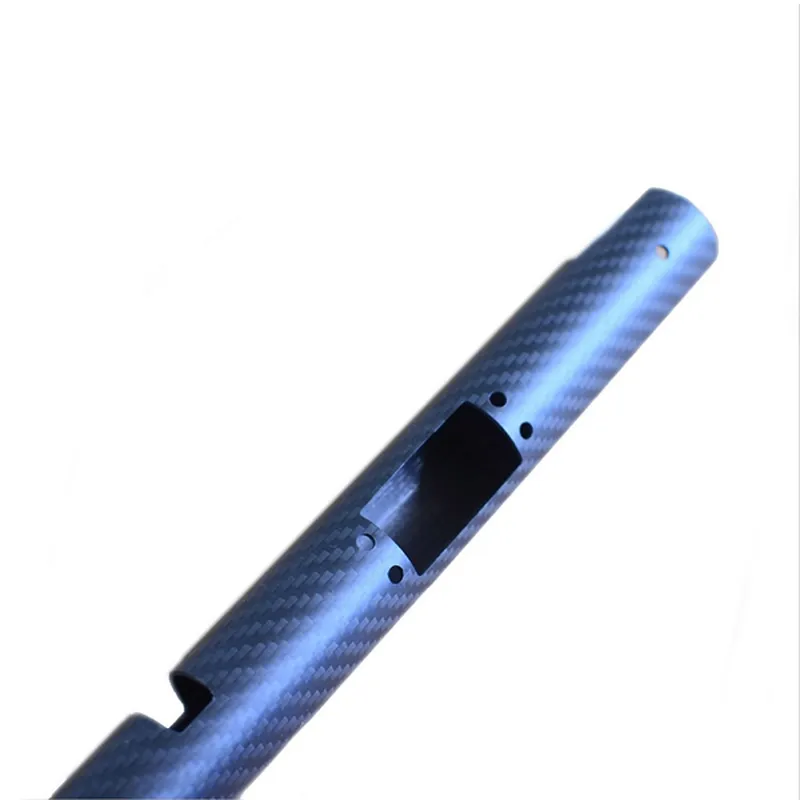 Factory Supply Carbon Fiber Round Tube With CNC Drilling Cuttings